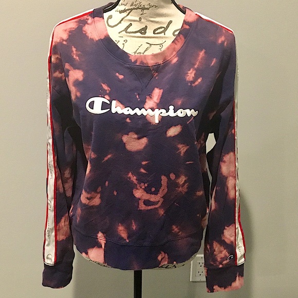 Rare! Bleach-Dyed Champion Pullover Sweatshirt - Picture 15 of 15